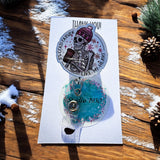 Winter badge reel - funny ID holder — cold weather nurse gifts — birthday gifts for hospital personal - retractable badge reel holder—