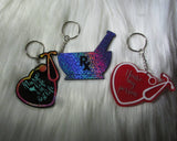 Stethopscope keychain *OR* Pharmacy technician keychain -- nurse gifts -- healthcare gifts