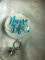 Nurse life badge reel — badge holder