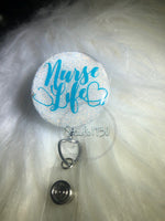 Nurse life badge reel — badge holder